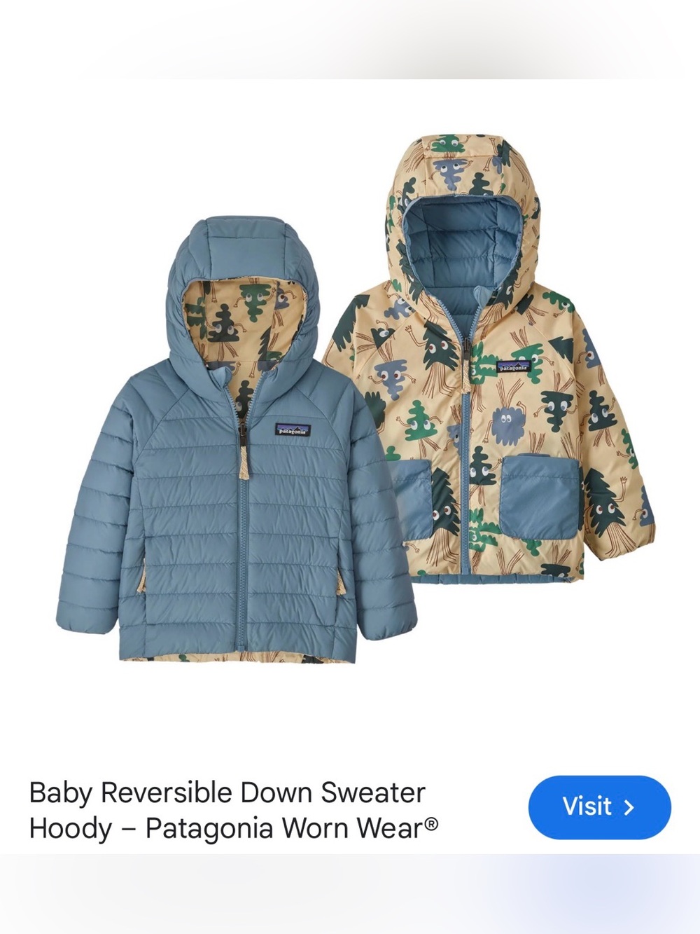 Patagonia baby reversible jacket